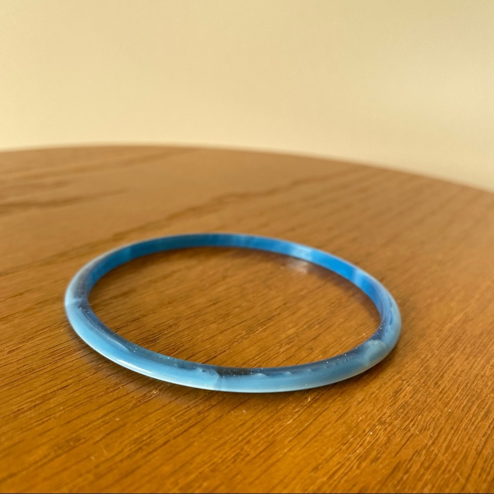 ✨Add On✨ Vintage Blue Marbled Bangle Bracelet